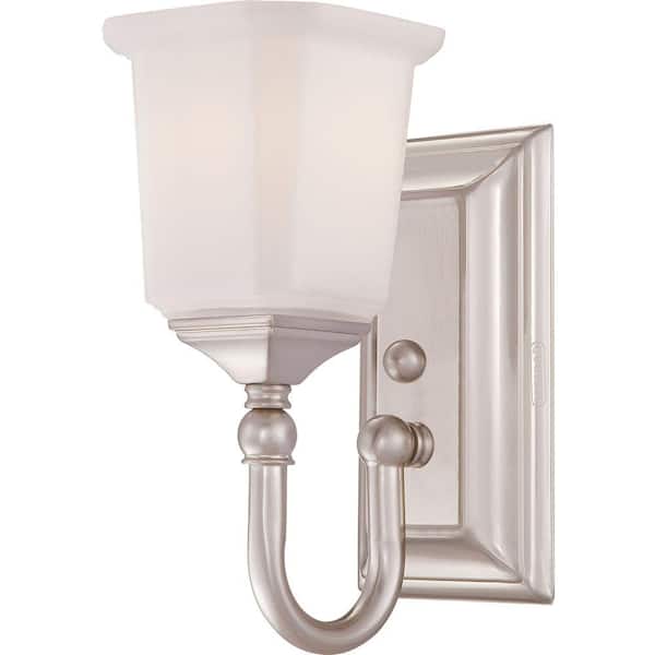 Nicholas Brushed Nickel Bath Light