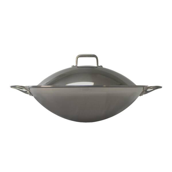 SPT 16.5 in. Stainless Steel Induction Wok with Stainless Steel Lid