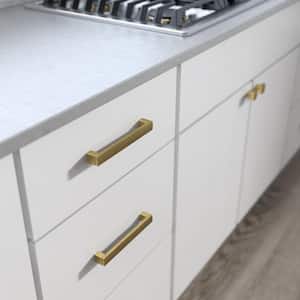 Simply Geometric 6-5/16 in. (160 mm) Center-to Center Modern Gold Cabinet Drawer Pull