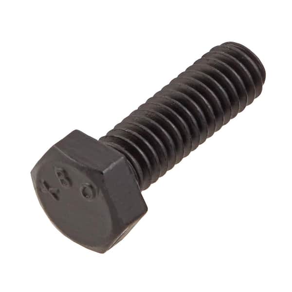 DECKMATE 5/16 in. -18 x 1 in. Black Hex Bolt