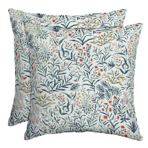 16 x 16 Pistachio Botanical Outdoor Throw Pillow, 2 pack