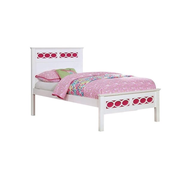 Unbranded Emilia 1-Piece White Wood Frame Full Platform Bed
