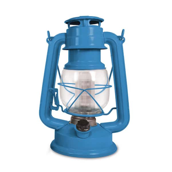 Northpoint 150 Lumen Vintage Santorini Blue Battery Operated 12 LED Lantern  190610 - The Home Depot