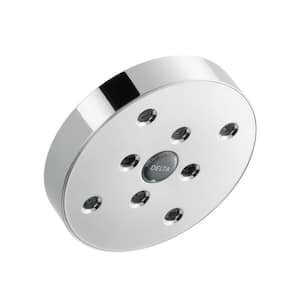 1-Spray Patterns 1.75 GPM 5.41 in. Wall Mount Fixed Shower Head with H2Okinetic in Lumicoat Chrome