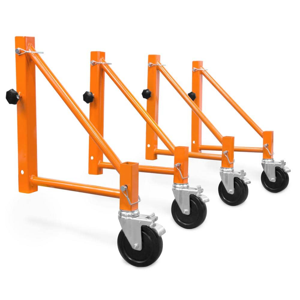 VEVOR 4-Pack Scaffold Outriggers With Wheels - 1000 Lb Capacity Baker Scaffolding Movable Kit