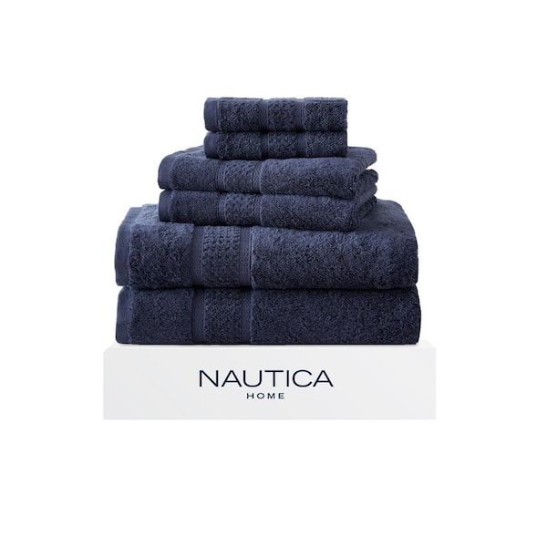 Nautica Oceane Towel Set, 6 Piece - Navy