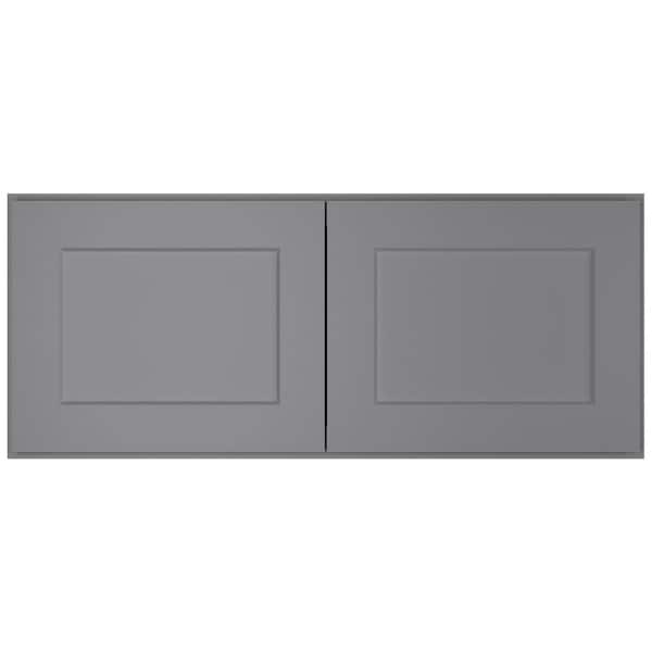 HOMEIBRO 36-in. W x 24-in. D x 15-in. H in Shaker Grey Plywood Ready to ...