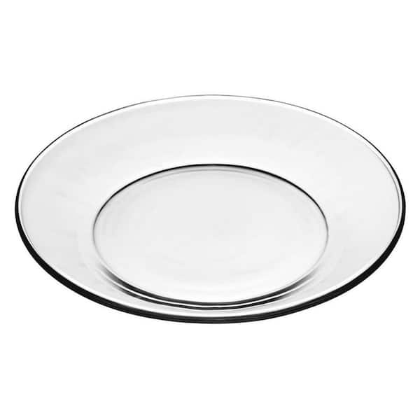 Libbey 7.5 in. Diameter Moderno Salad/Dessert Plate in Clear (Box of 12)