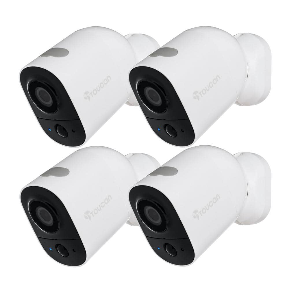 Toucan Wireless Battery Powered Camera (4Pack) TWCK200WU4 The Home