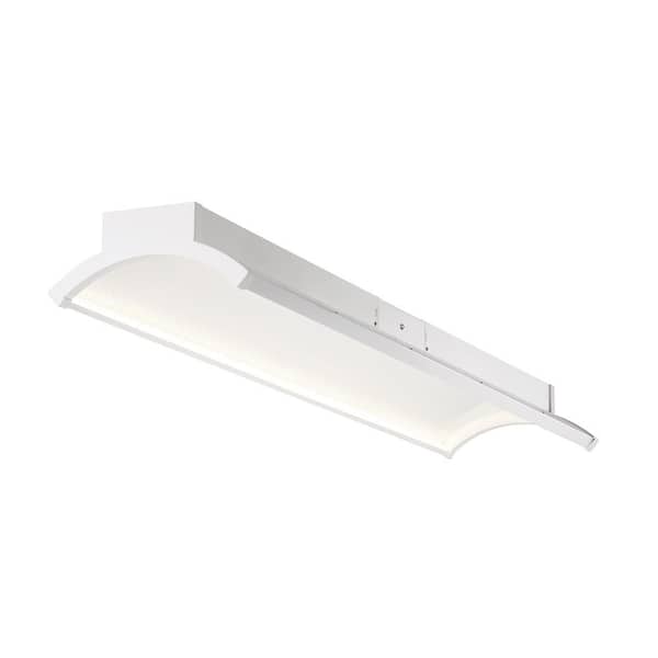 46 in. 4000 Lumen Integrated LED Triac Dimming Edge-Lit Low-Glare White Wraparound Light 4000K