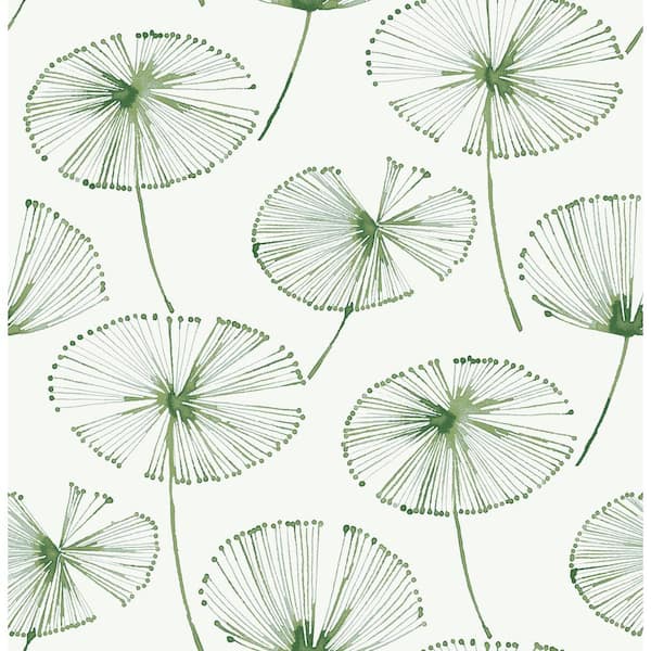 NuWallpaper Sage Aya Peel and Stick Wallpaper Sample