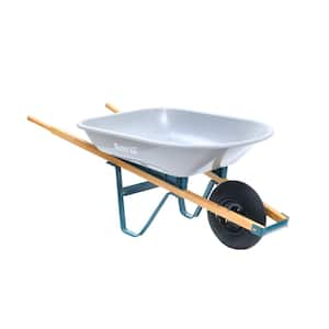 4 cu. ft. Poly Wheelbarrow with a Pneumatic Tire