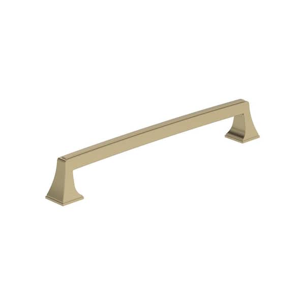 Amerock Mulholland 8 in. (203 mm) Center-to-Center Golden Champagne Cabinet Bar Pull (1-Pack)