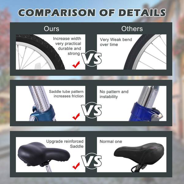 MOONCOOL 16 in Tricycle for Beginner Riders, Single Speed Wheel