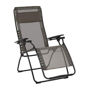 Futura in Graphite Color with Steel Frame Reclining Zero Gravity Lawn Chair