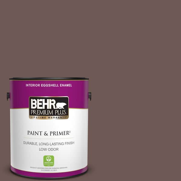 BEHR PREMIUM PLUS 1 gal. #720B-6 Beechwood Eggshell Enamel Low Odor Interior Paint & Primer