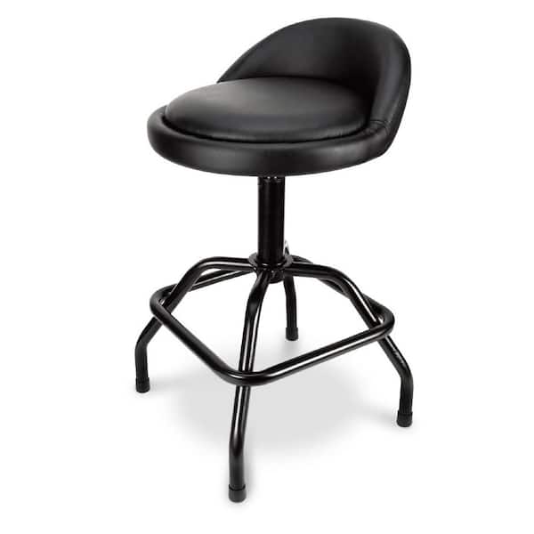 BRIDGELAND Pneumatic Swivel Metal Bar Stool with Low Back Support 91017 -  The Home Depot