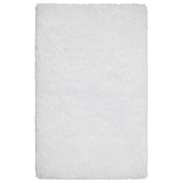 Unbranded Claudia Shag White 2 ft. x 3 ft. Accent Rug