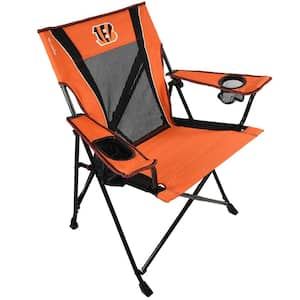 Premium Pro Football Cincinnati Bengals Orange and Black Polyester Camping Chair with Cup Holder