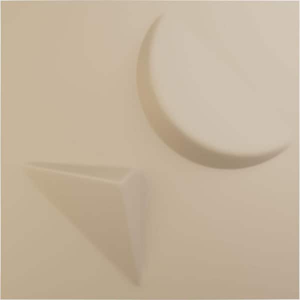 11-7/8"W x 11-7/8"H Apollo EnduraWall Decorative 3D Wall Panel, Smokey Beige (Covers 0.98 Sq.Ft.)