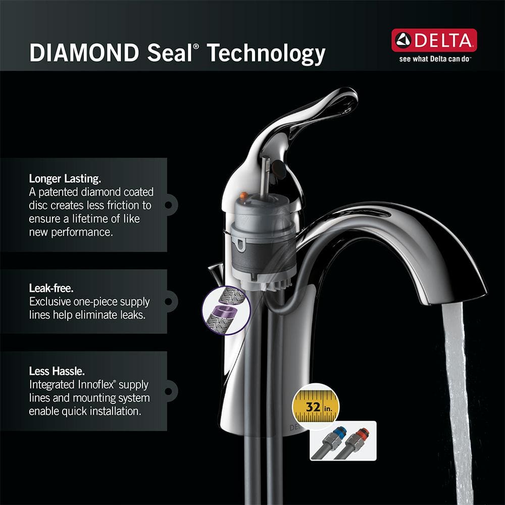 Sleek Venetian Bronze Single Hole Vessel Bathroom Faucet