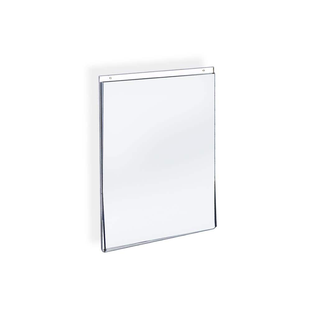 Clear Acrylic Wall Hanging Sign Holder Frame 8.5" x 11" Vertical 10-Pack