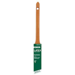 Better 1 in. Polyester Thin Angled General Purpose Brush For use with Latex Paints and Stains