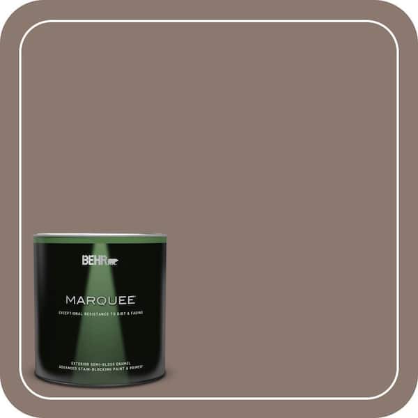 BEHR MARQUEE 1 qt. #PPF-41 Cedar Plank Semi-Gloss Enamel Exterior Paint & Primer