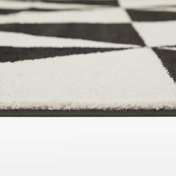 Rex Charcoal 5 ft. x 7 ft. Area Rug