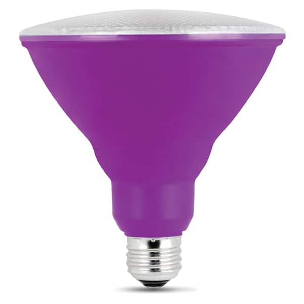 Feit Electric 90-Watt Equivalent PAR38 Weatherproof Outdoor Landscape Purple Color E26 Medium Base FLood LED Light Bulb (1-Bulb)