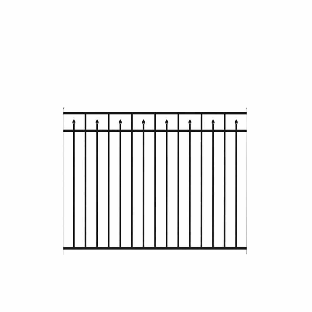 Brilliance Standard-Duty 4-1/2 ft. H x 6 ft. W Black Aluminum Pre-Assembled Fence Panel price history on PriceWatchPro