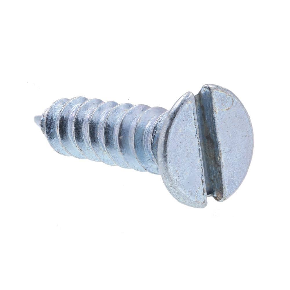 "#4 x 1/2 in. Zinc Plated Steel Slotted Drive Flat Head Wood Screws (50-Pack)" price history on PriceWatchPro