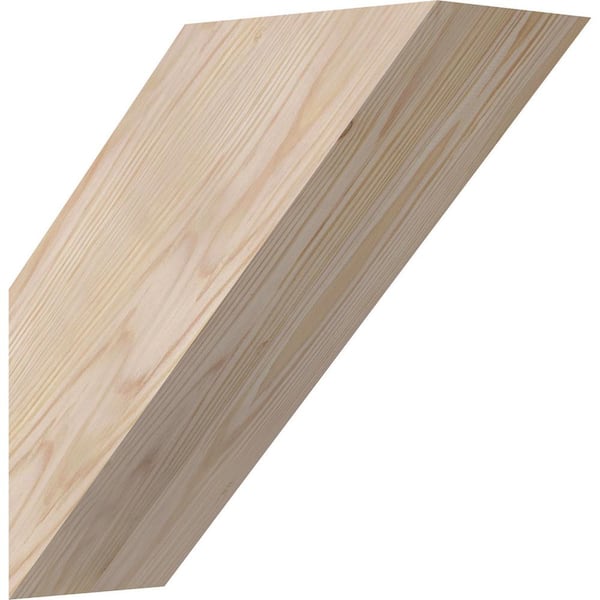 Ekena Millwork 5 1/2"W x 14"D x 14"H Traditional Smooth Knee Brace, Douglas Fir