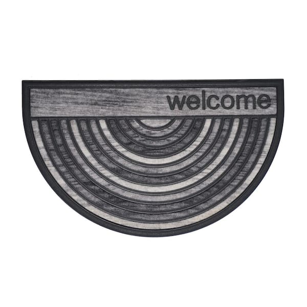 Half Gray Welcome 18" x 30"