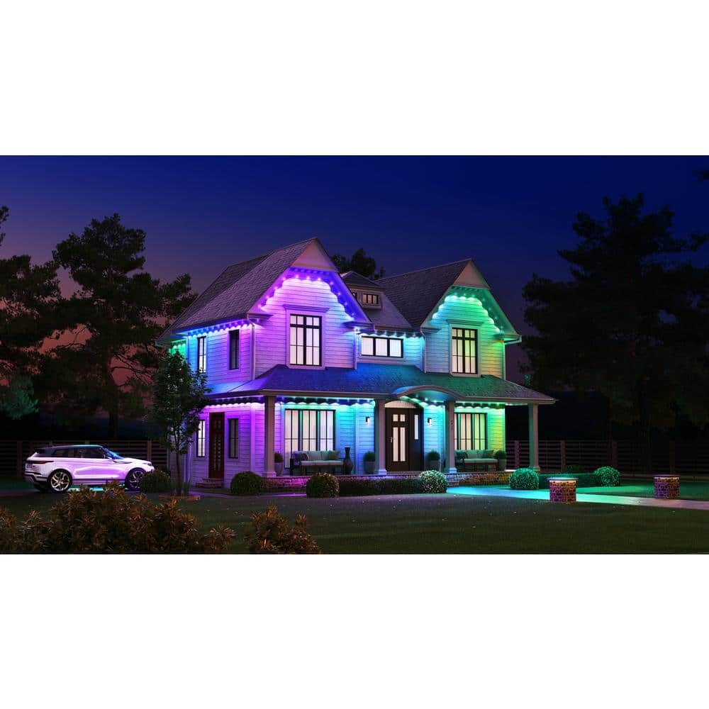 Hampton Bay 30 LED 50 ft. Plug-in Mini Integrated LED Novelty Permanent  Outdoor String Light Starter Kit Powered by Hubspace SQHDK03-15PSL - The  Home Depot, image size:1000x1000