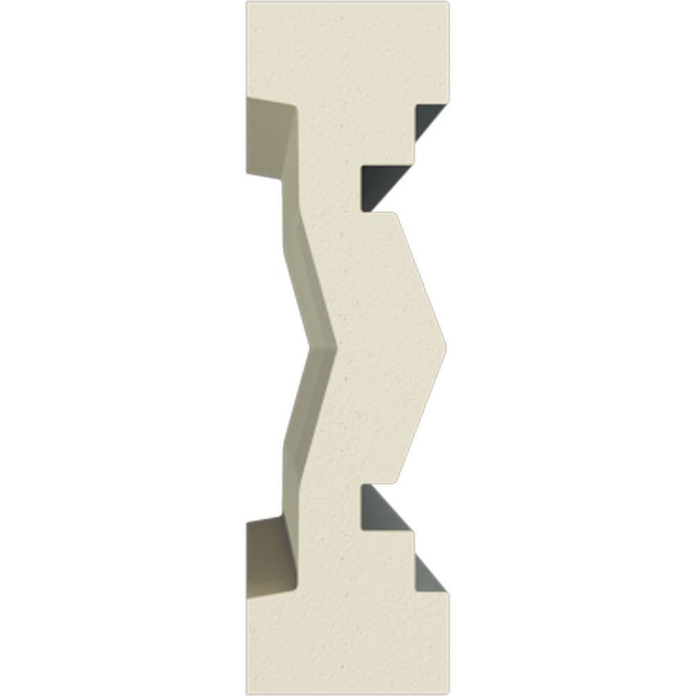 Gray Urethane Geometric Chair Rail Moulding Sample