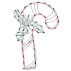 18 in. LED Lighted Candy Cane Christmas Window Silhouette Decoration (4-Pack)