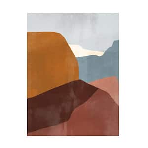 "Sedona Colorblock III" by Victoria Borges Floater Frame Nature Wall Art 32 in. x 24 in.