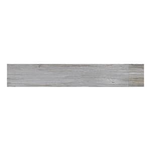 Hickory 5.9 in. x 35.4 in. Gray Porcelain Matte Wall and Floor Tile (11.6 sq. ft./case) 8-Pack