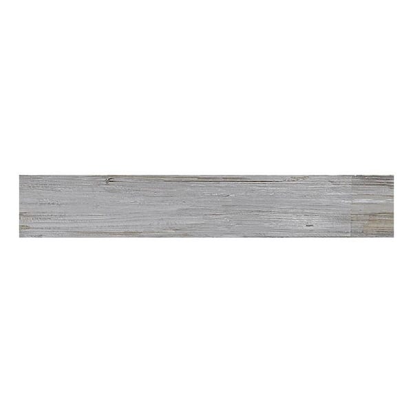 Hickory 5.9 in. x 35.4 in. Gray Porcelain Matte Wall and Floor Tile (11.6 sq. ft./case) 8-Pack