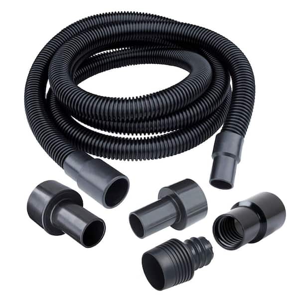 10 ft. Dust Collection Hose Kit-5 Fittings & a Tapered Reducer for Woodworking Power Tools Home and Wet/Dry Shop Vacuums