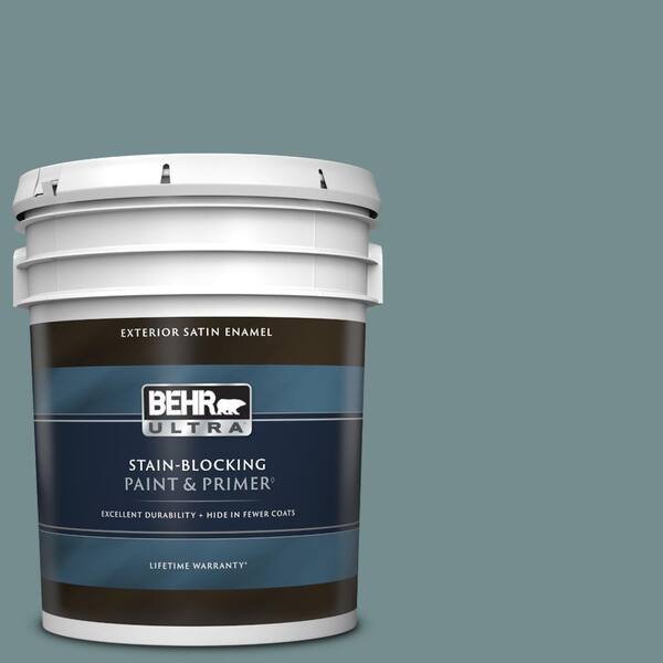 BEHR ULTRA 5 gal. #PPF-46 Leisure Time Satin Enamel Exterior Paint & Primer