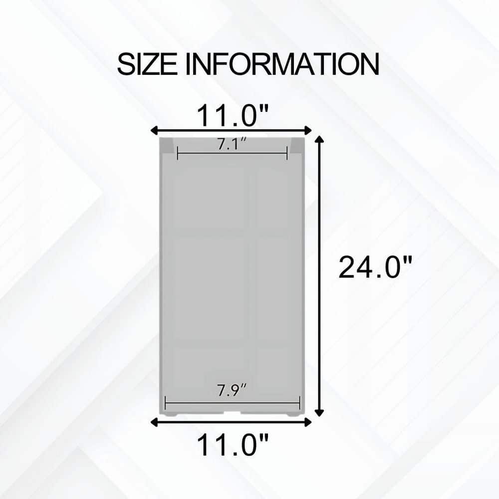 Kante 24" Tall Charcoal Lightweight Concrete Rectangular Planter
