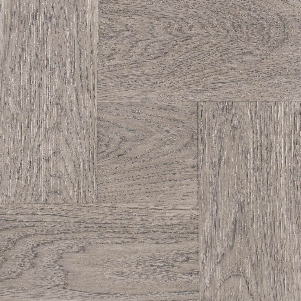 Grey Taupe Wood 12 in. x 12 in. Residential Peel and Stick Vinyl Tile Floor