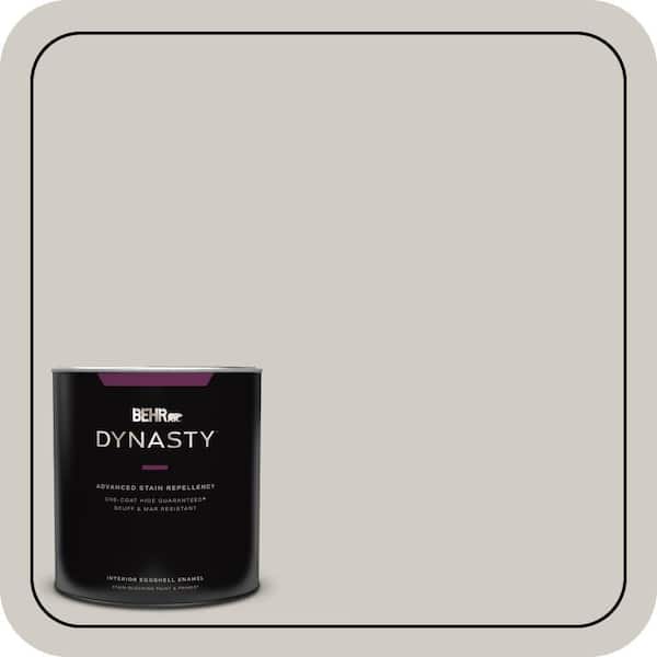 BEHR DYNASTY 1 qt. Home Decorators Collection #HDC-NT-20 Cotton Grey Eggshell Enamel Interior Stain-Blocking Paint & Primer