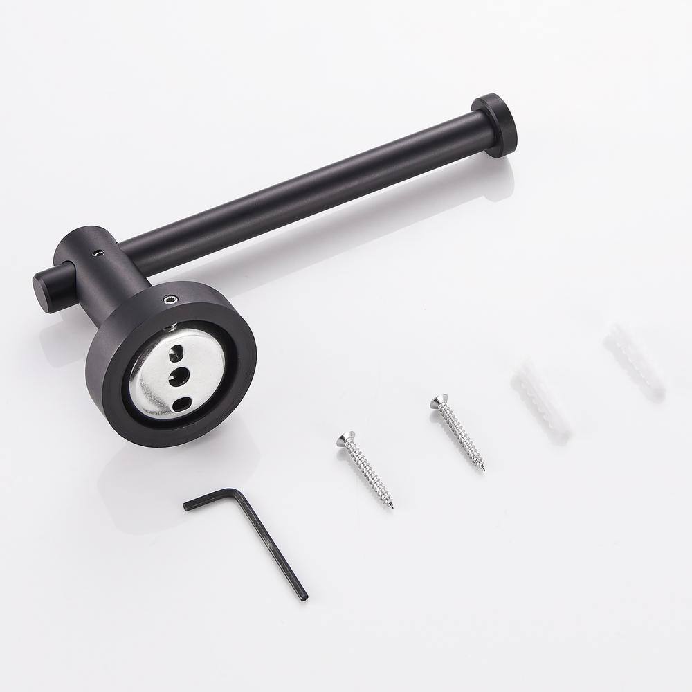 Matte Black Space Aluminum Wall Mounted Toilet Paper Holder