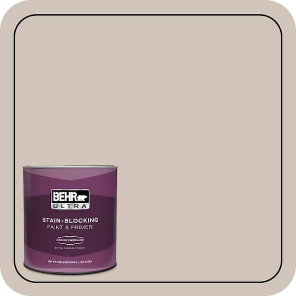 BEHR ULTRA 1 qt. #ICC-89 Gallery Taupe Extra Durable Eggshell Enamel Interior Paint & Primer