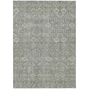 Chantille ACN574 Gray 10 ft. x 14 ft. Machine Washable Indoor/Outdoor Geometric Area Rug