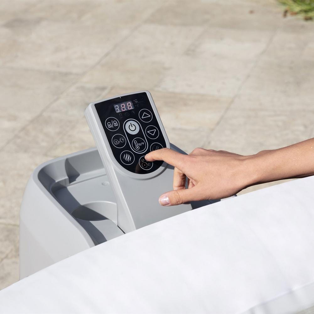 Bestway SaluSpa Black Round Inflatable Hot Tub with EnergySense Cover