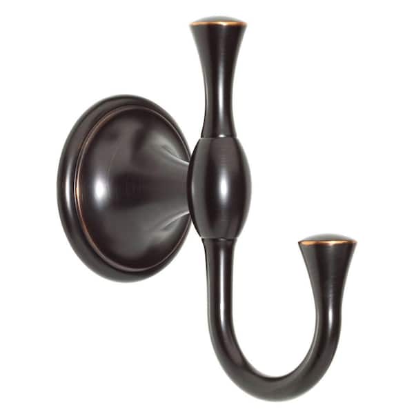 Delta Meridian Double Towel Hook in Oil Rubbed Bronze 137239 The Home